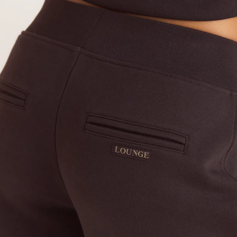 Joggers mit Geradem-Bein - Dunkle Schokolade