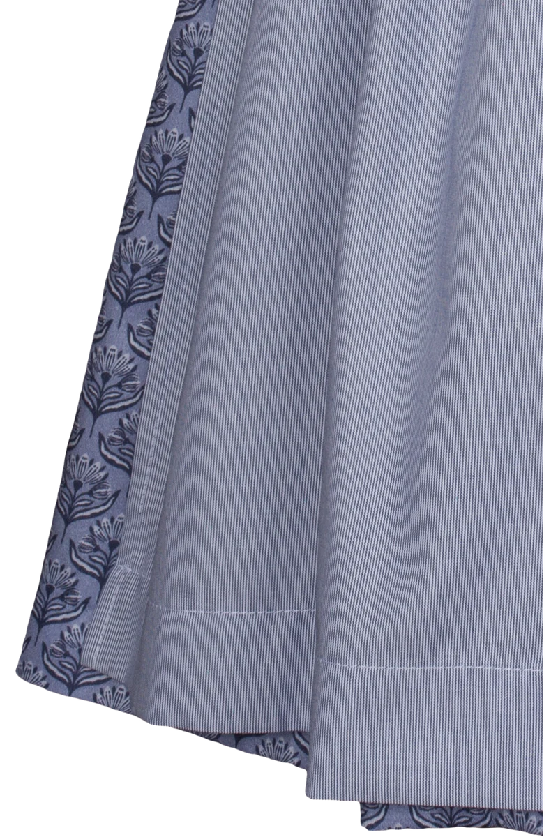 Kinderdirndl aus Baumwolle mit 1/2-Arm Bluse - dunkelblau