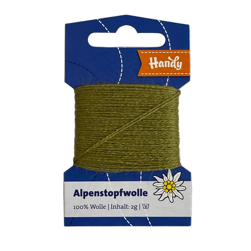 Alpenstopfwolle- oliv