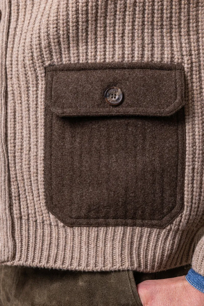 Cardigan Aurelio in Merinowolle