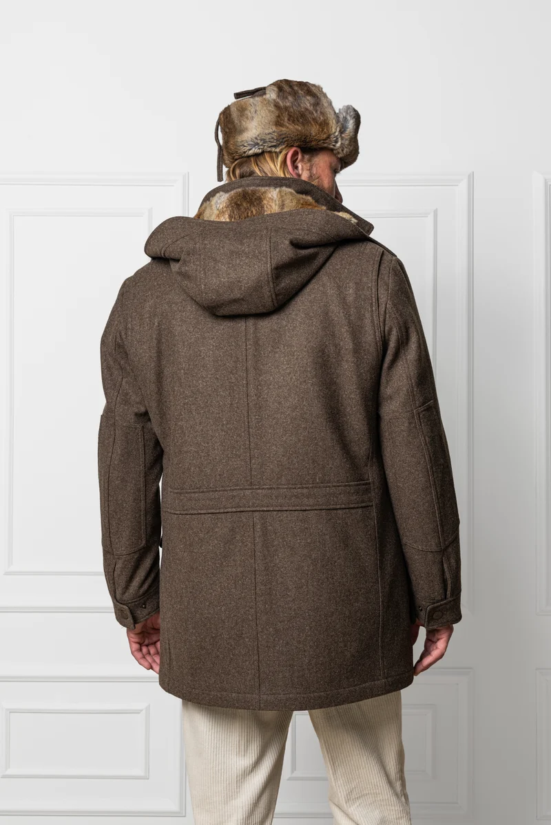 Lodenparka Antonius mit Samtkanin