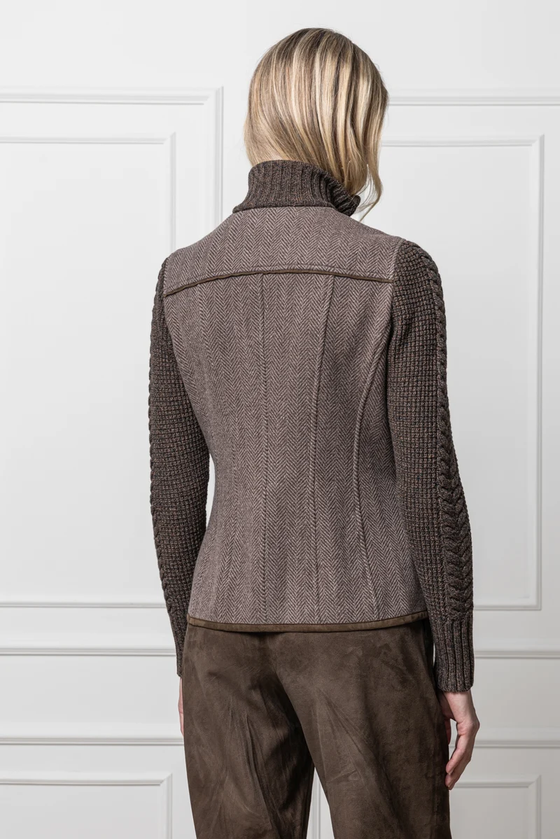 Wolljacke Cleo mit Strickärmeln