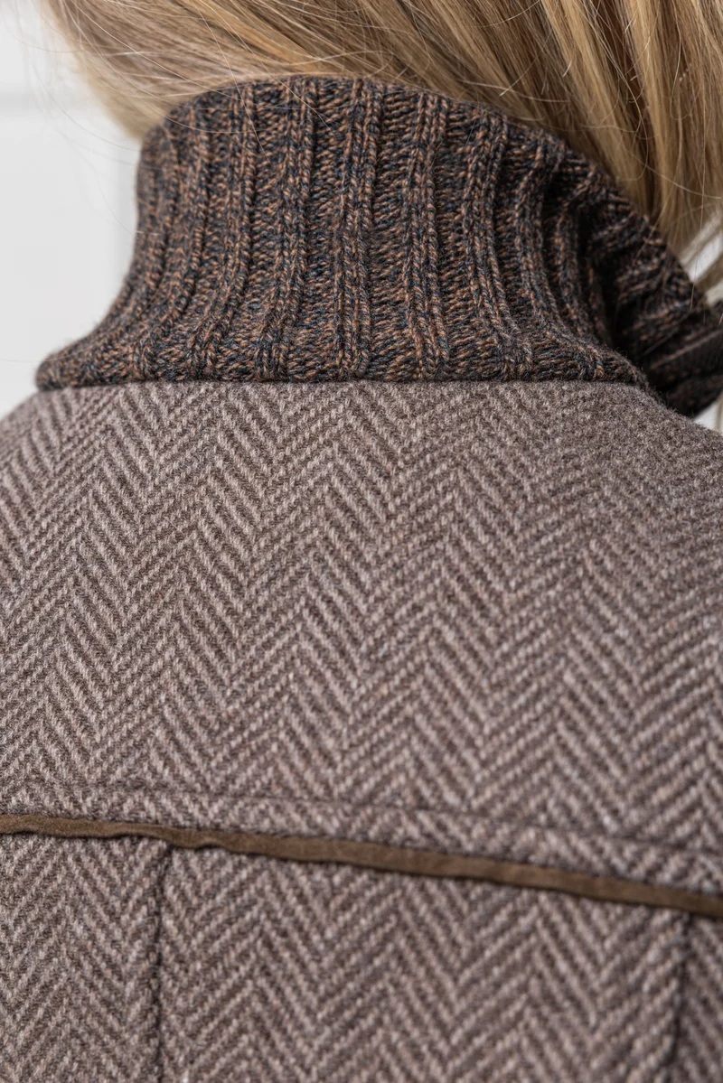 Wolljacke Cleo mit Strickärmeln