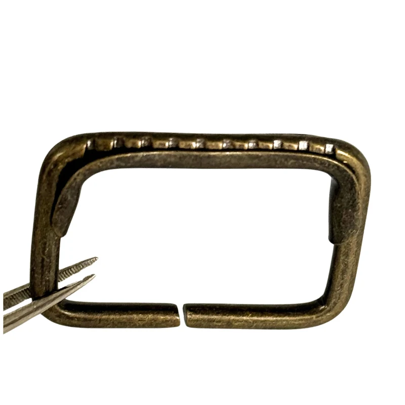Rechteckring für Taschen & Gürtel Messing – Metallring HRI-12