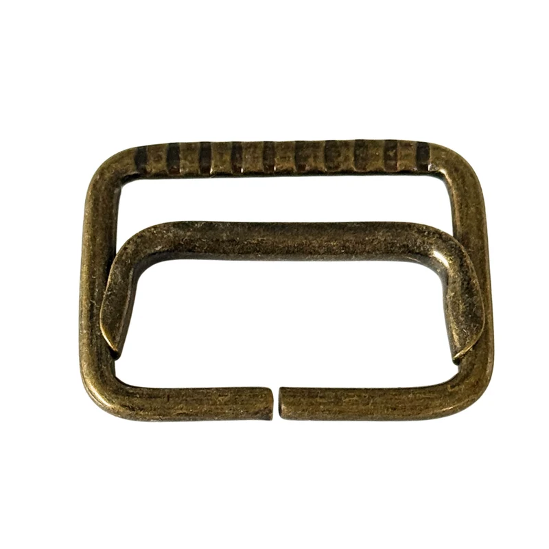 Rechteckring für Taschen & Gürtel Messing – Metallring HRI-12