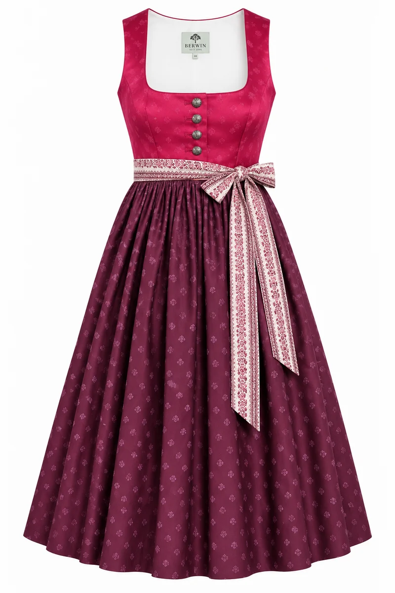 Umstandsdirndl aus Baumwolle mit flexiblem Band