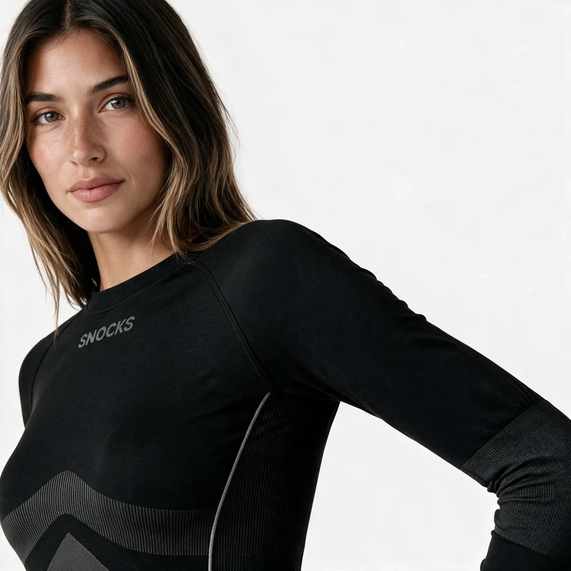 Thermo Longsleeve Damen | Dunkelgrau