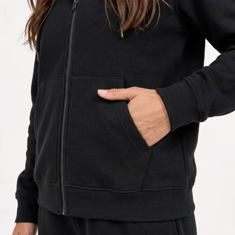 Sweatjacke Damen | Schwarz