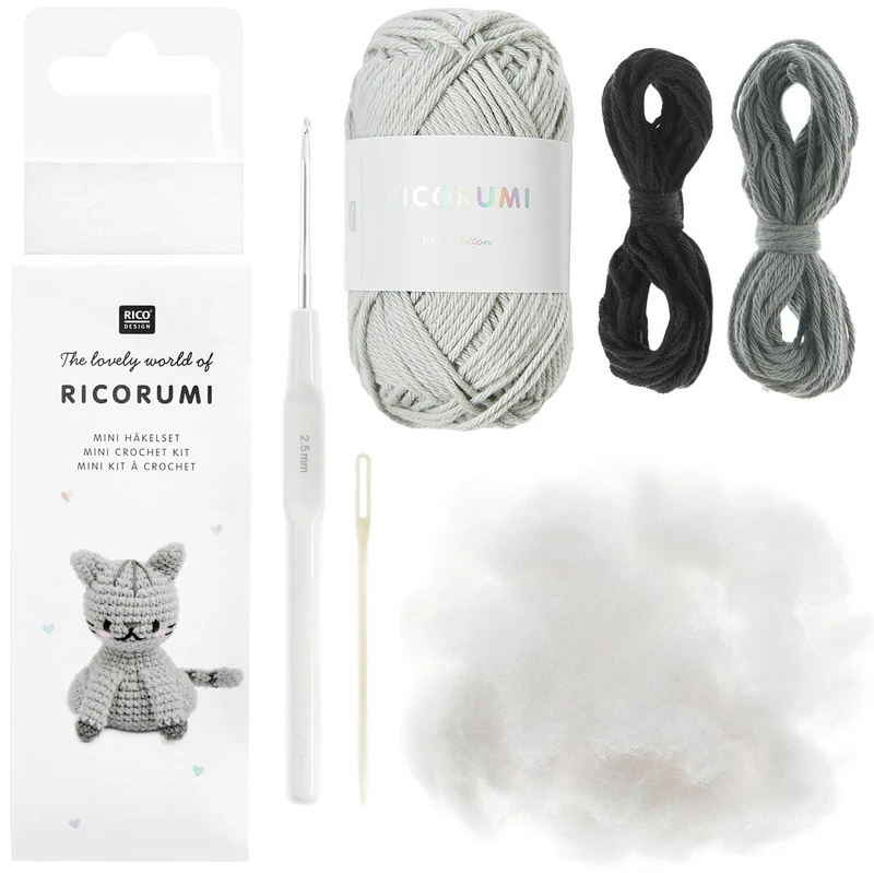 RICORUMI Mini Häkelset Katze