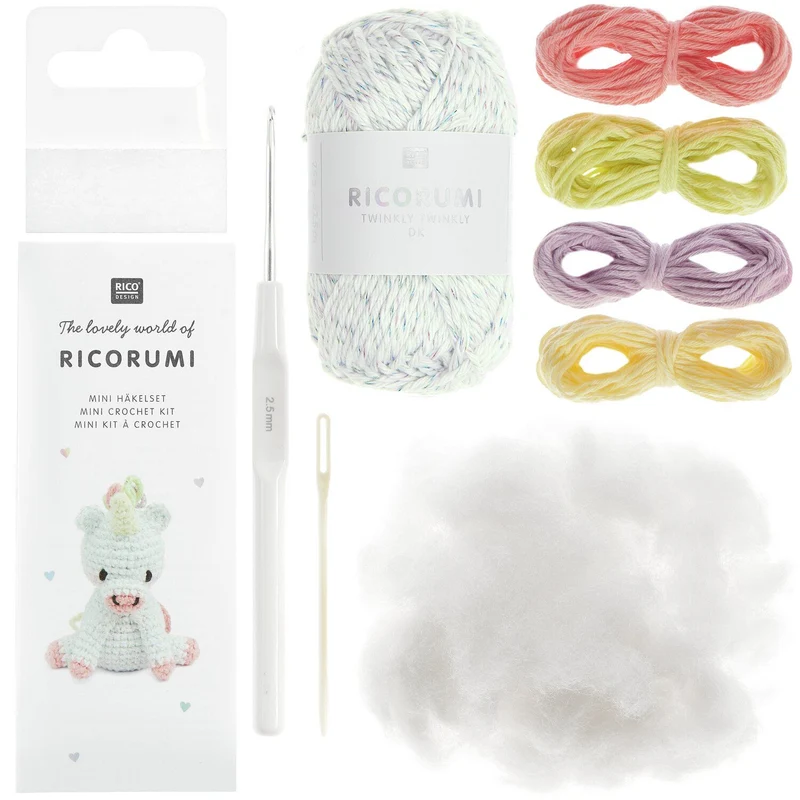 RICORUMI Mini Häkelset Einhorn