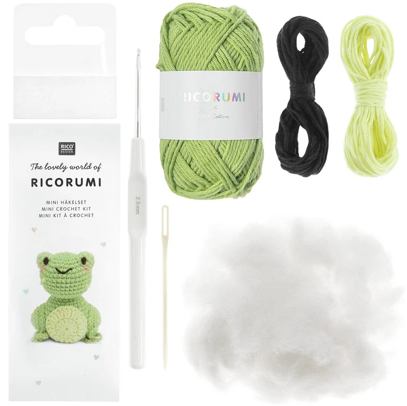 RICORUMI Mini Häkelset Frosch