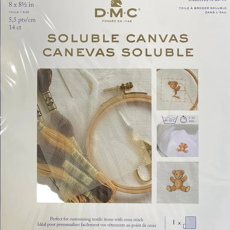 Kreuzstich- Stickvlies CANVAS SOLUBLE- DMC