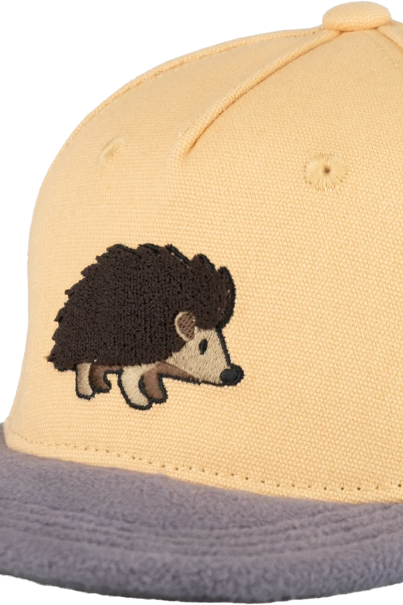 Kinder Cap mit 3D-Igel-Applikation und Fleece-Schirm - pfirsich