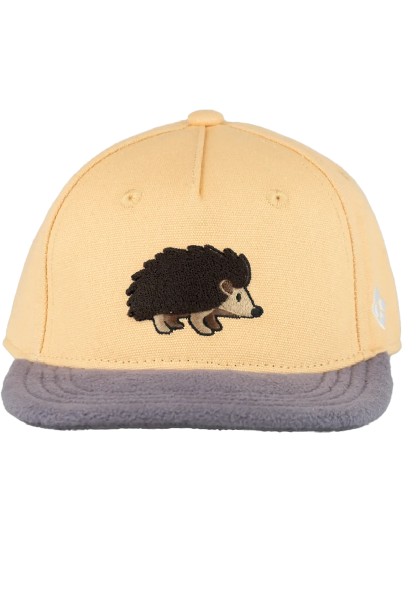 Kinder Cap mit 3D-Igel-Applikation und Fleece-Schirm - pfirsich