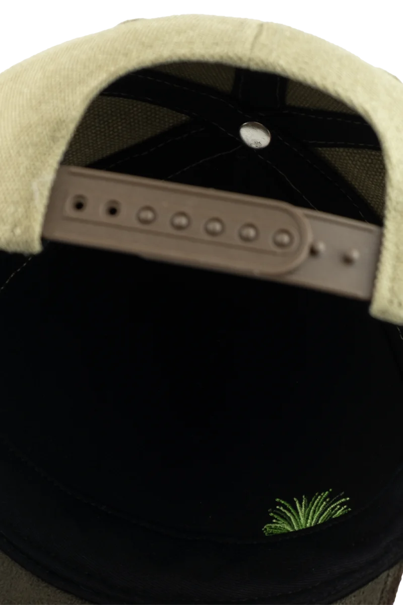 Kinder Cap mit Schafmotiv und gebogenem Schirm - khaki