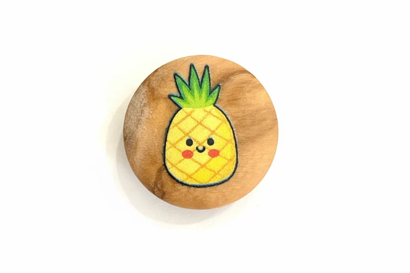 Kinderknopf Ananas