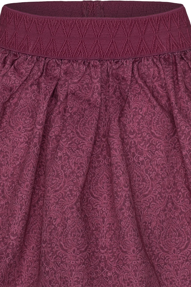 Mädchen Trachtenrock aus Baumwolle gemustert - pink