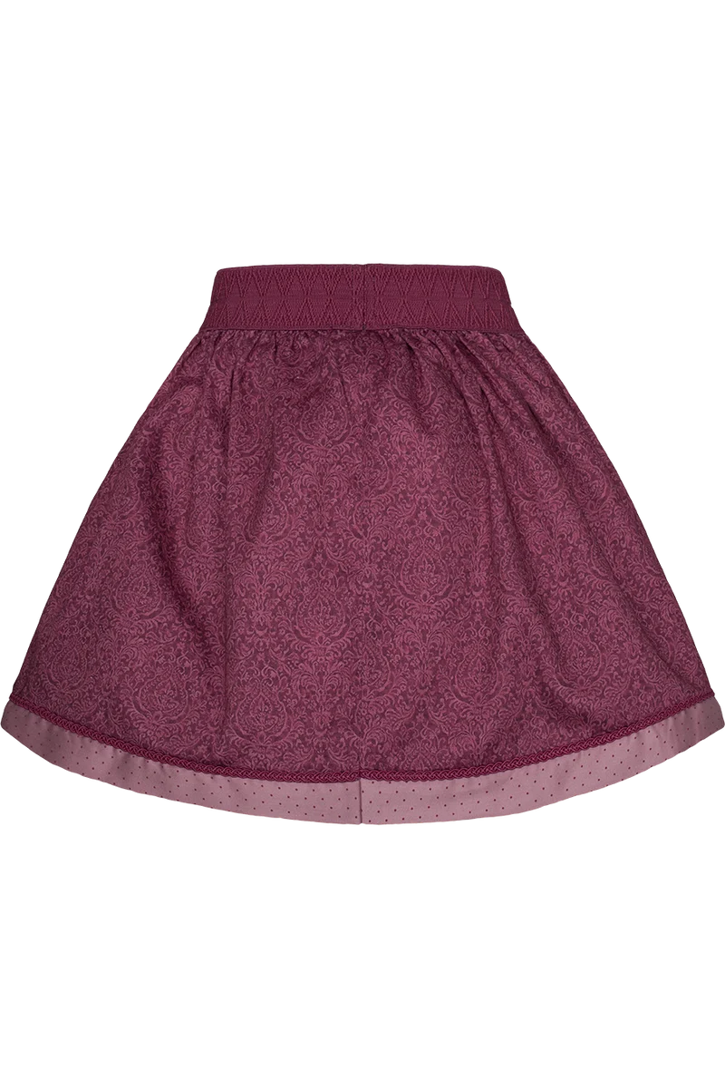 Mädchen Trachtenrock aus Baumwolle gemustert - pink