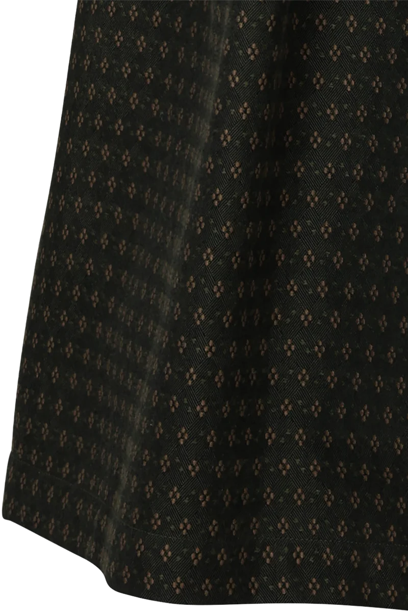 Midi-Dirndl gemustert mit Unterrock Ehrwald 75cm - tanne