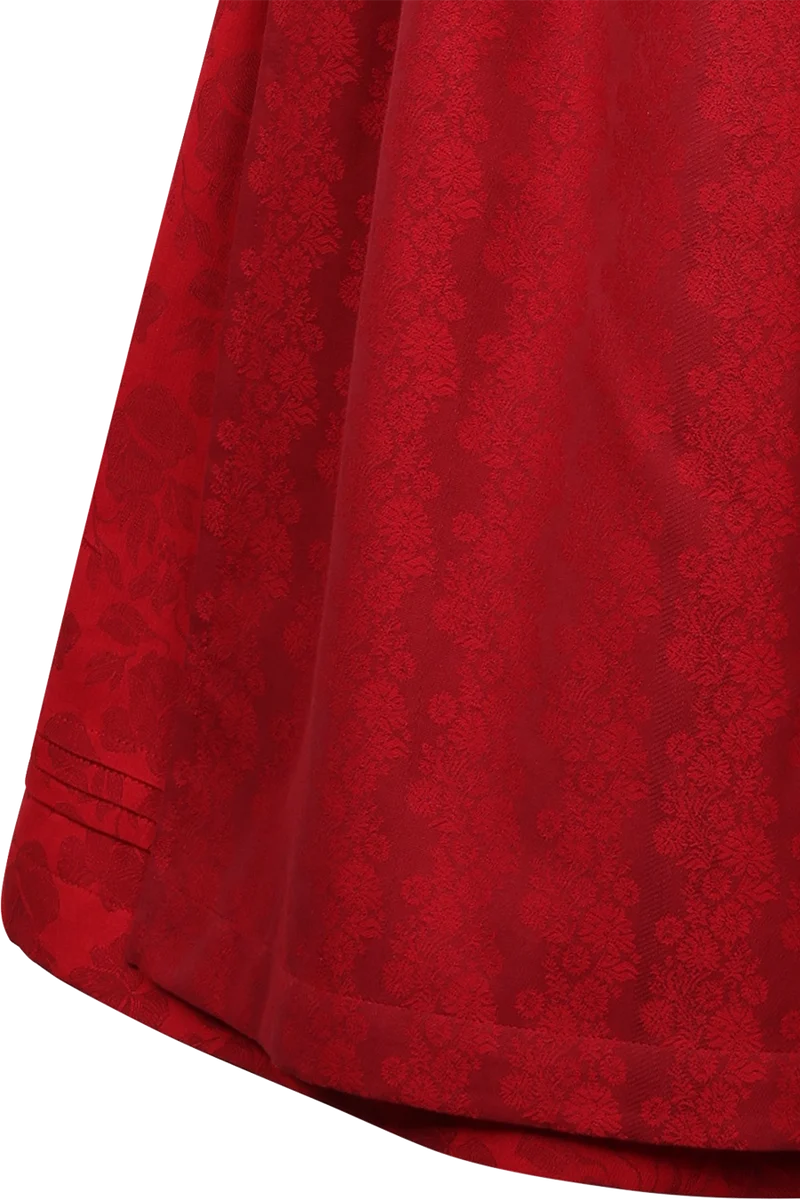 Midi-Dirndl mit floralem Muster und Froschgoscherl - chilli