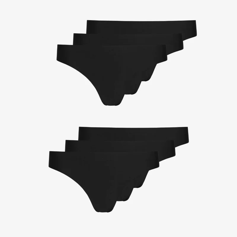 Microfiber Seamless Tanga | Schwarz