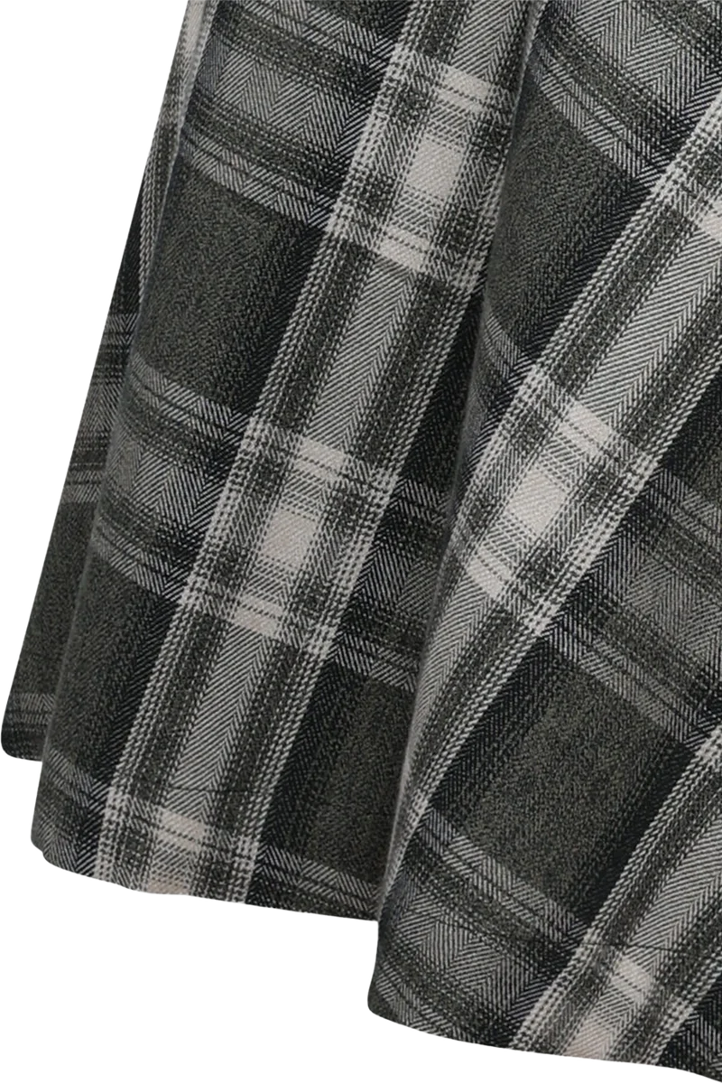 Samtdirndl lang mit Karorock und Unterrock - tanne