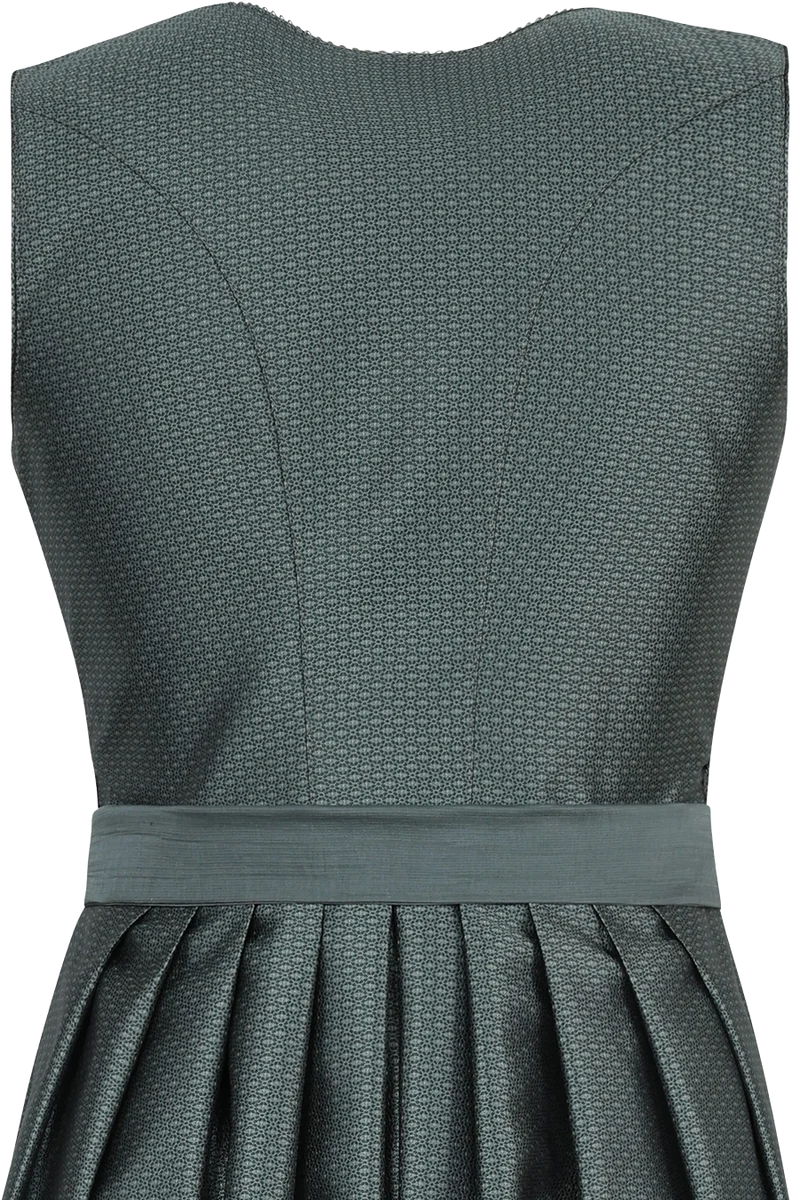 Midi-Dirndl 65cm in Ton-in-Ton-Optik - thymian