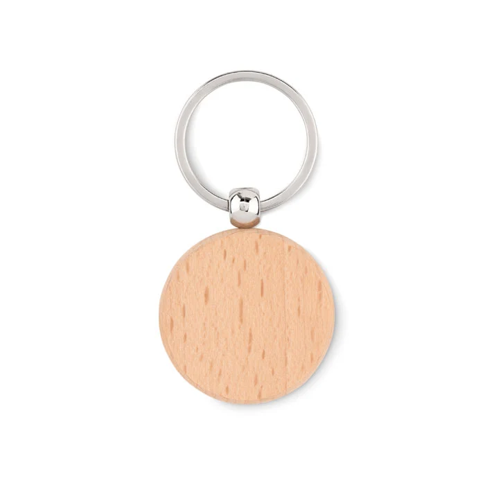 Runder Schlüsselanhänger aus Holz