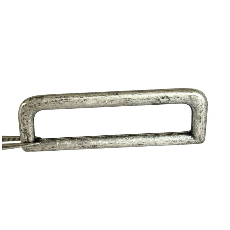 Rechteckring für Taschen & Gürtel Altsilber – Metallring HRI-10