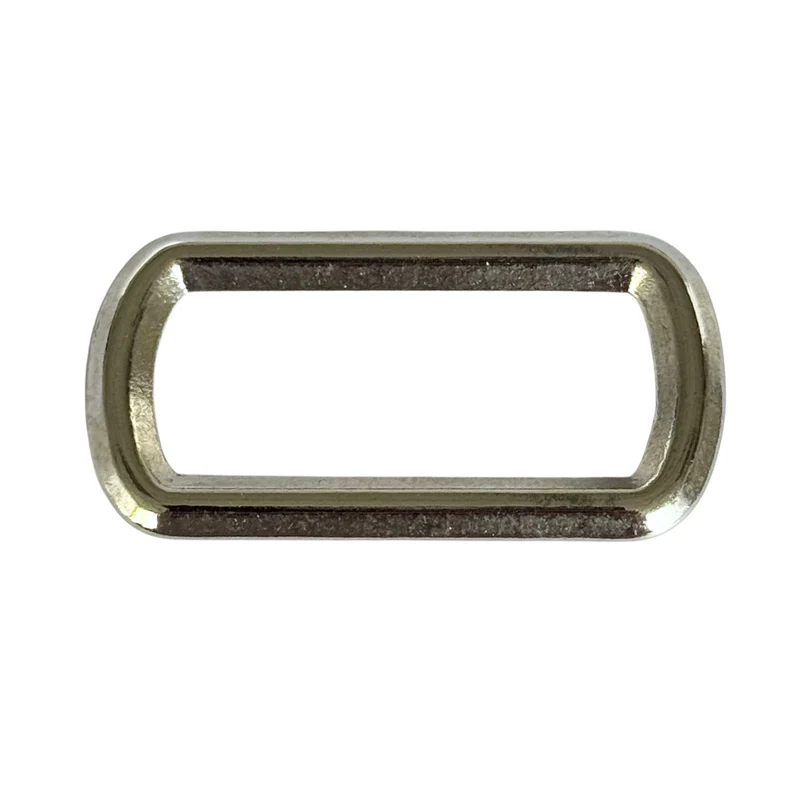Rechteckring für Taschen & Gürtel Silber – Metallring HRI-9