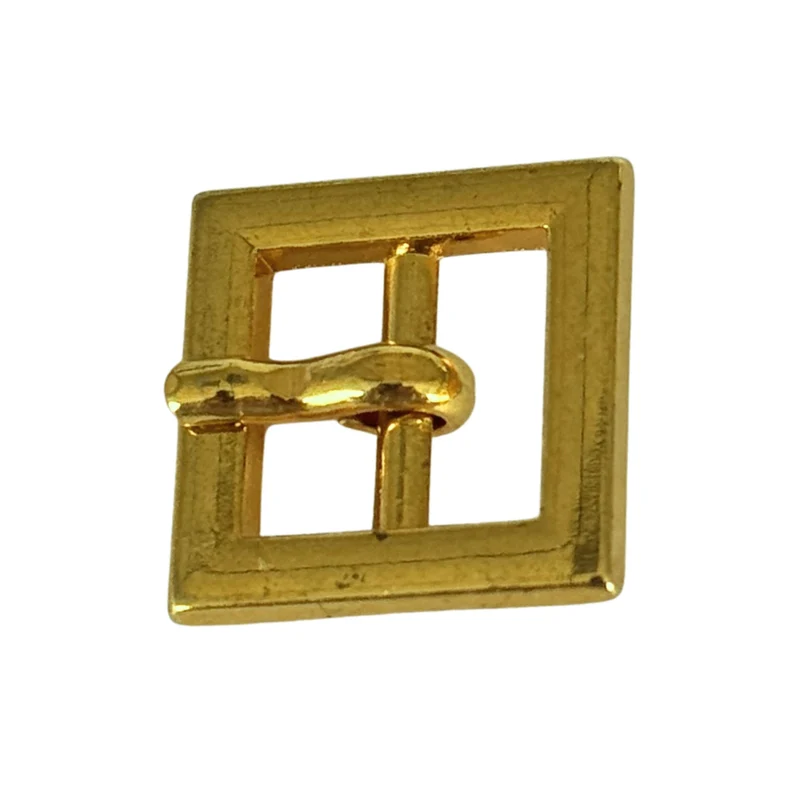 Mini Zierschnalle mit Dorn Gold 10 mm – Metallschnalle ZS-3