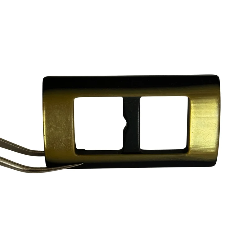 Gürtelschnalle Schwarz-Grün 20 mm – Kunststoffschnalle S-19