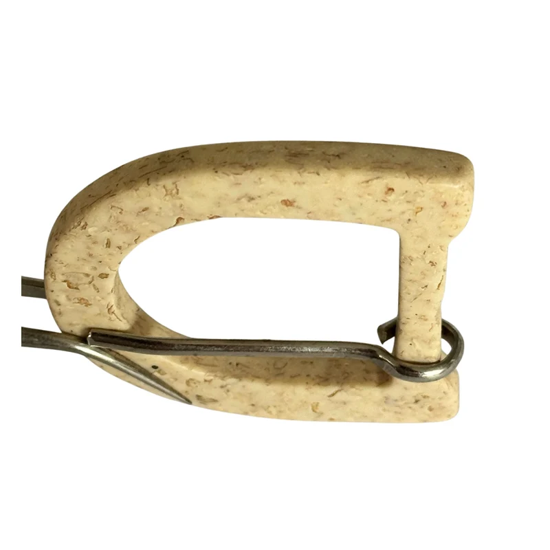 Gürtelschnalle mit Dorn Beige 35 mm – Kunststoffschnalle S-14