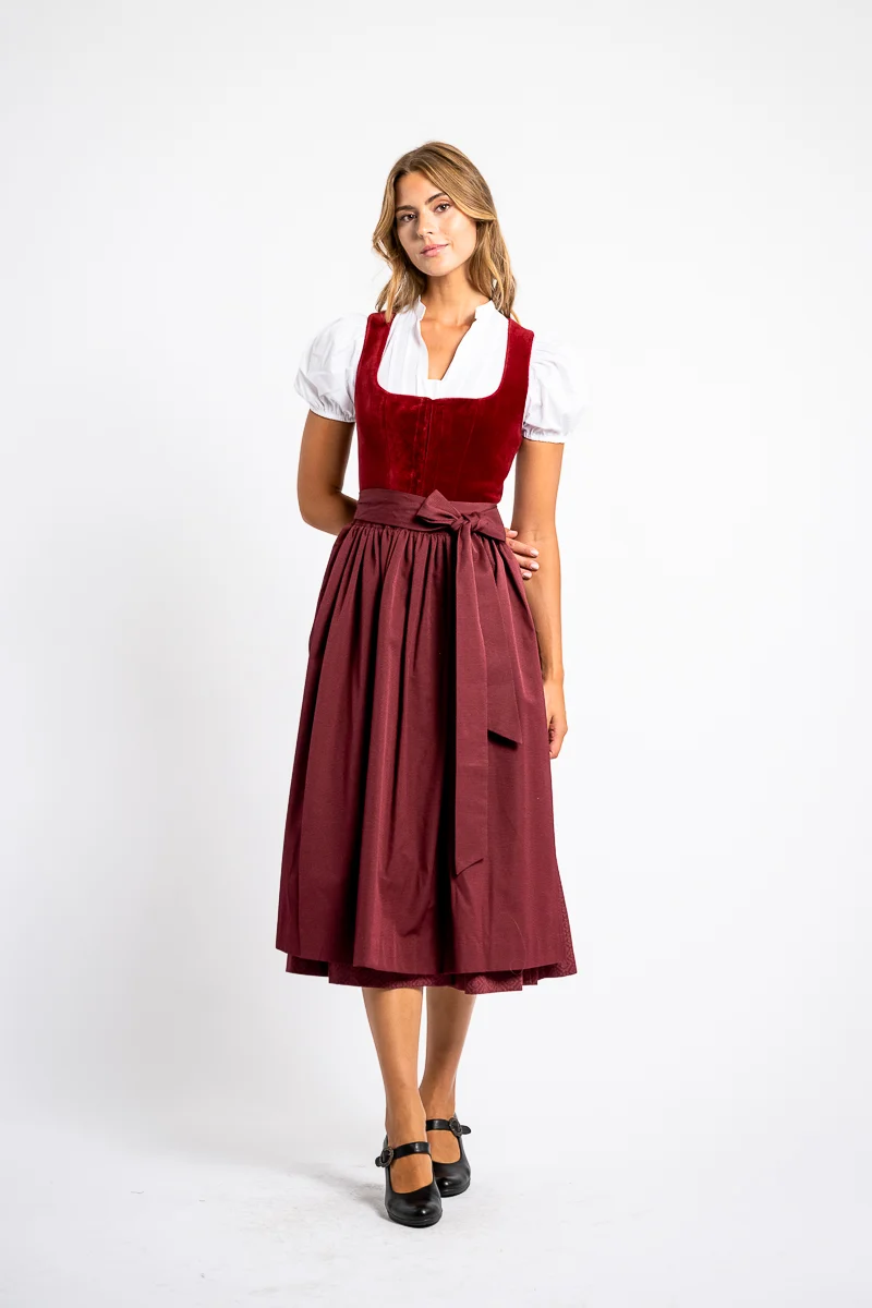 Hammerschmid Samtdirndl Plattensee 2007-29 rot