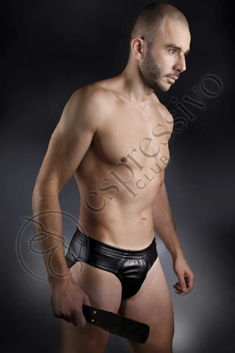 Men's leather Jockstrap - BDSM underwear