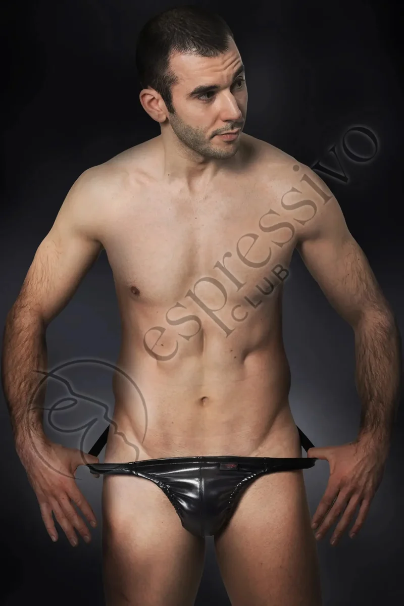 Men's leather Thong