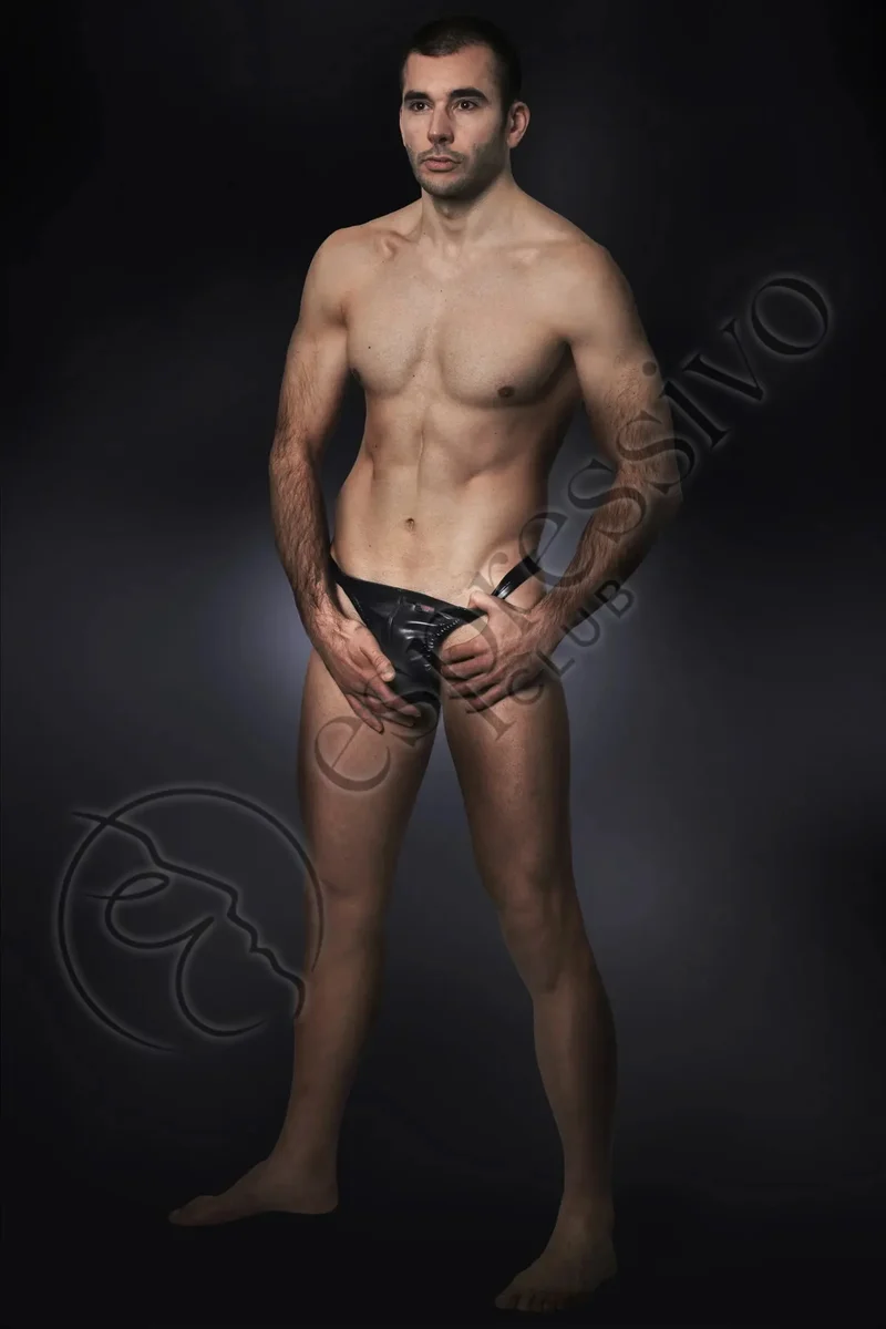 Men's leather Thong