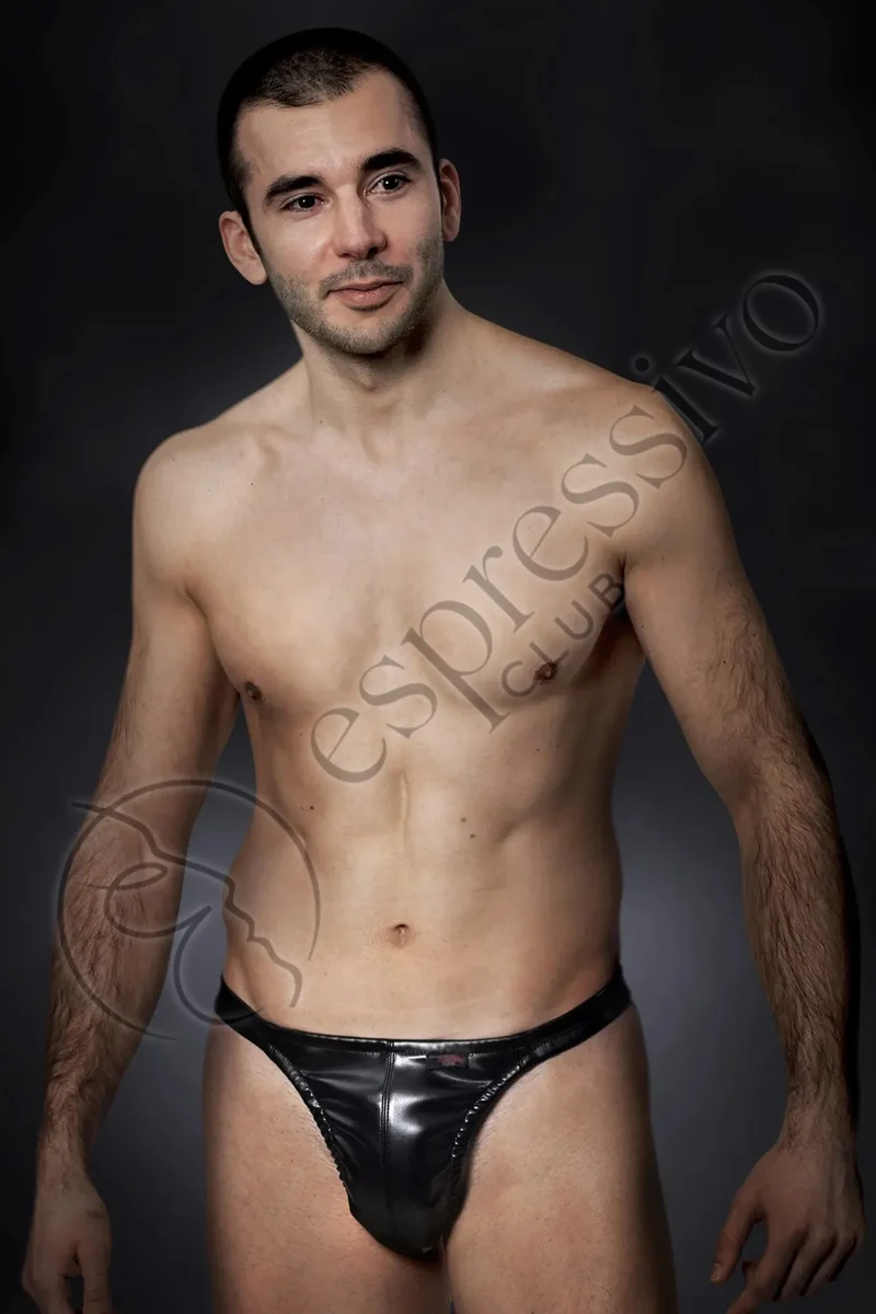 Men's leather Thong