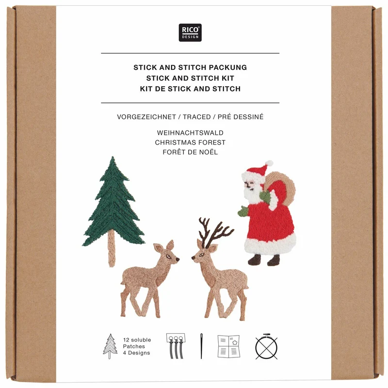 Stick and Stitch Packung "Weihnachtswald"
