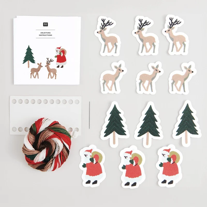 Stick and Stitch Packung "Weihnachtswald"