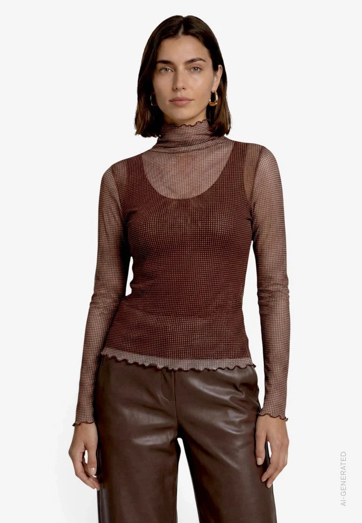 Zero Shirt Kurz 1/1 Arm - 42_110-10004282_7875-Beige/Brown