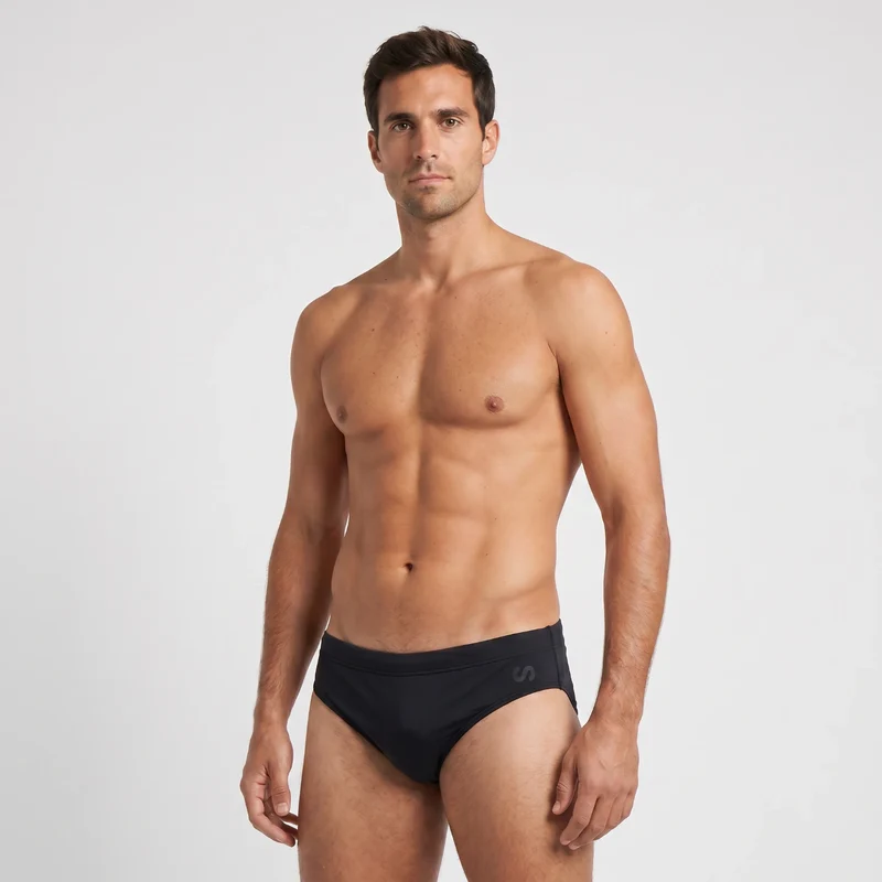 Badeslip Herren | Schwarz