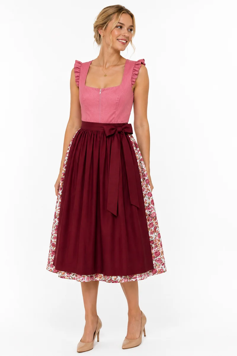Dirndl mit Blumendruck und Flügelarm