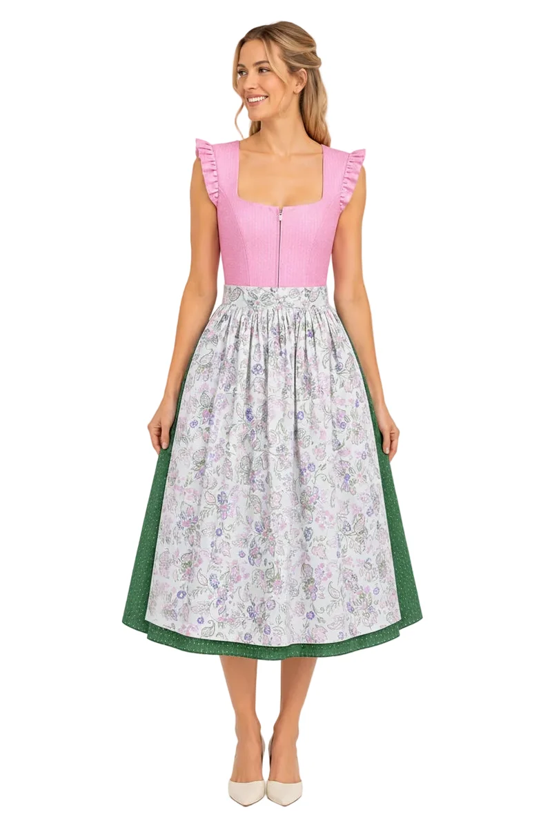 Dirndl mit Reißverschluss und Flügelarm