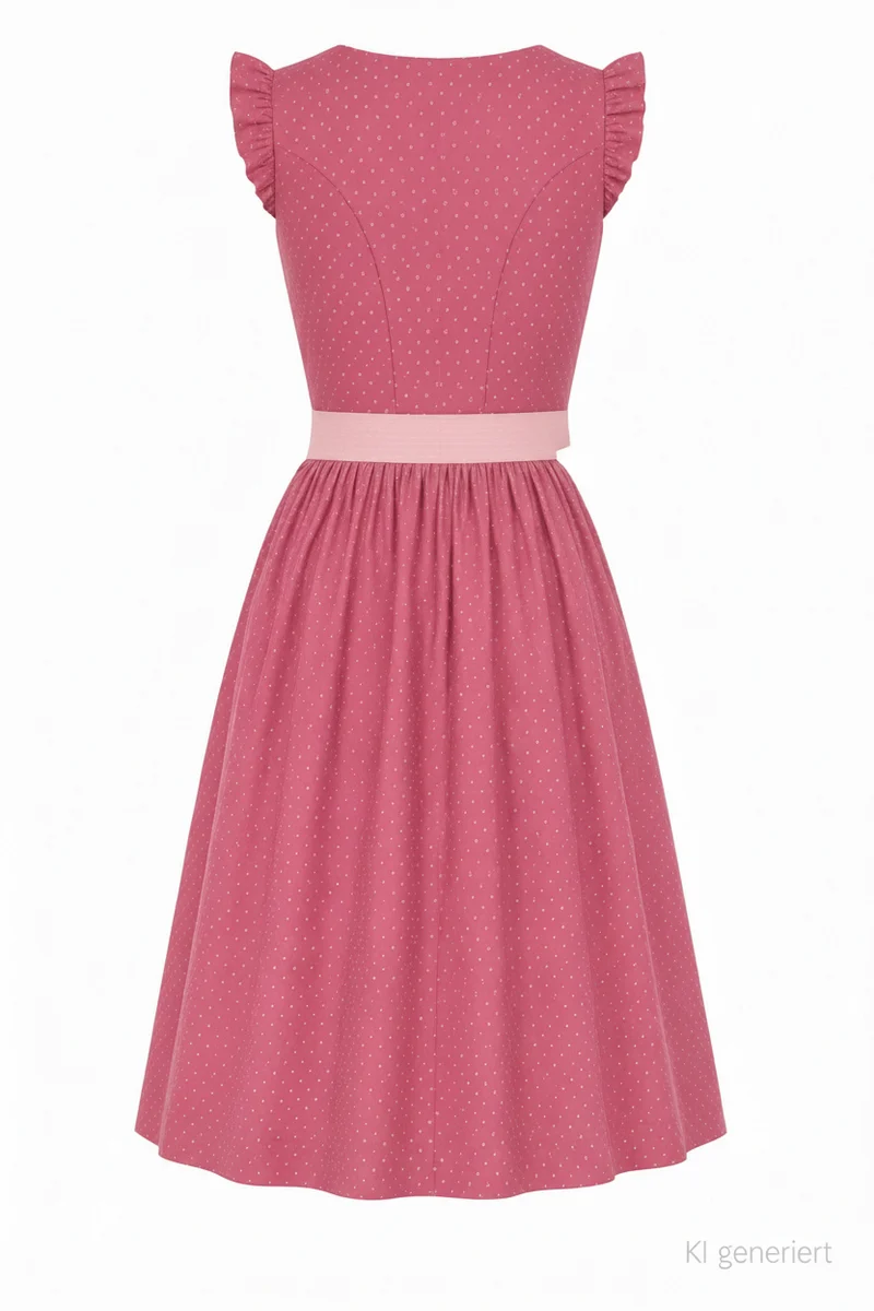 Sommerliches Dirndl mit Rüschenärmeln