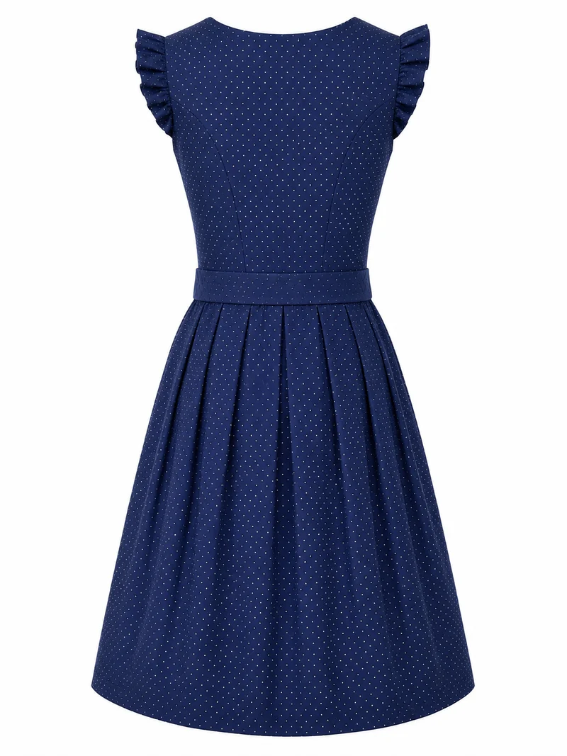 Elegantes Dirndl mit Lochstickerei-Schürze