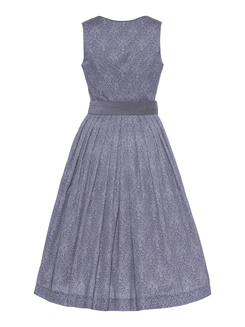 Baumwolldirndl mit Cordschürze & Schließe