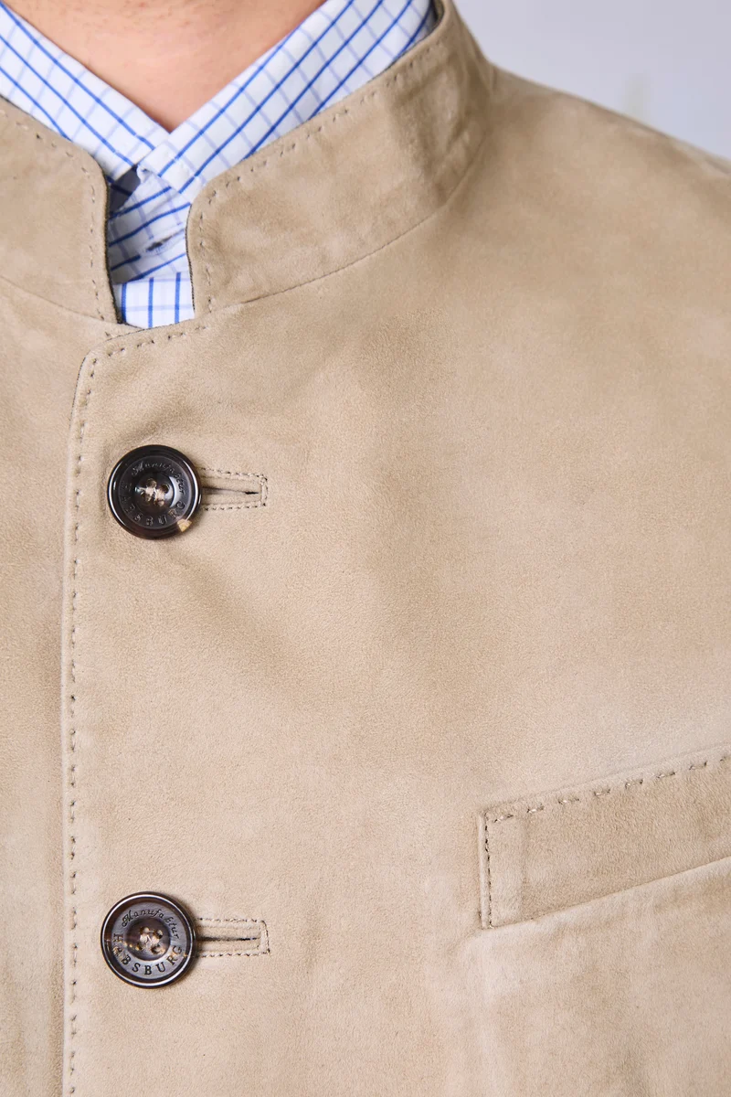 Jacke Vincent in Veloursleder