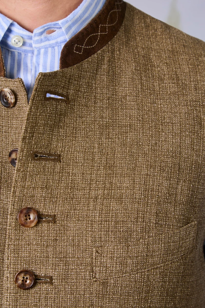 Gilet Friedrich in Lino Delavé