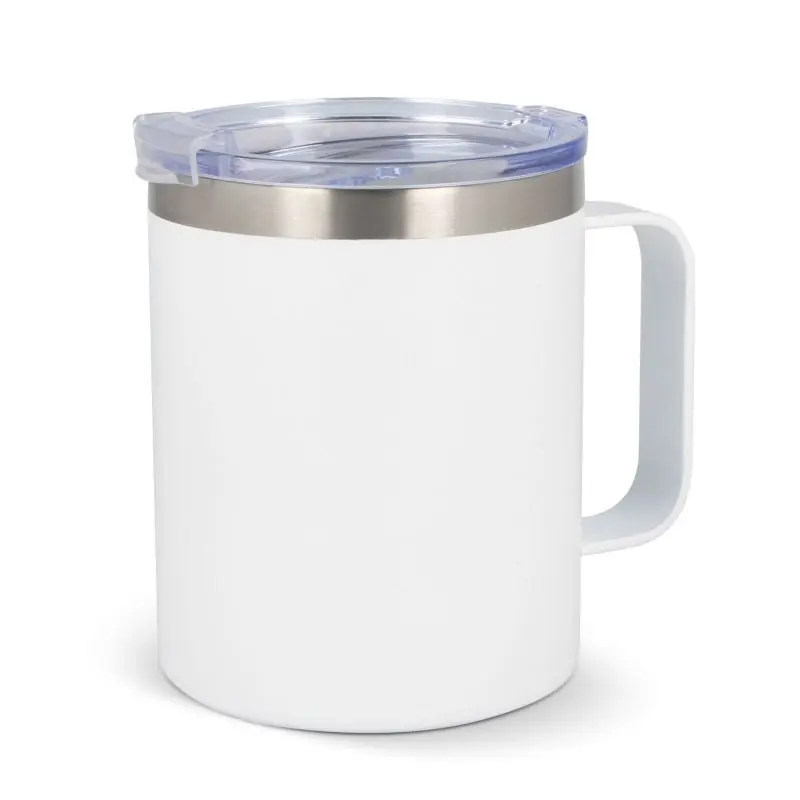 Danube Thermobecher 350 ml mit Deckel – stilvoller Isolierbecher in Weiß für unterwegs